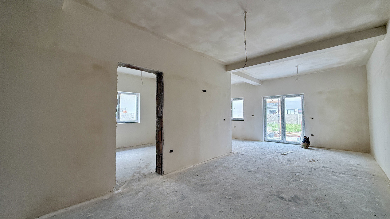 Duplex de vanzare, pe parter 3 camere -Drumul Boilor -Mosnita 2, foxfort.ro
