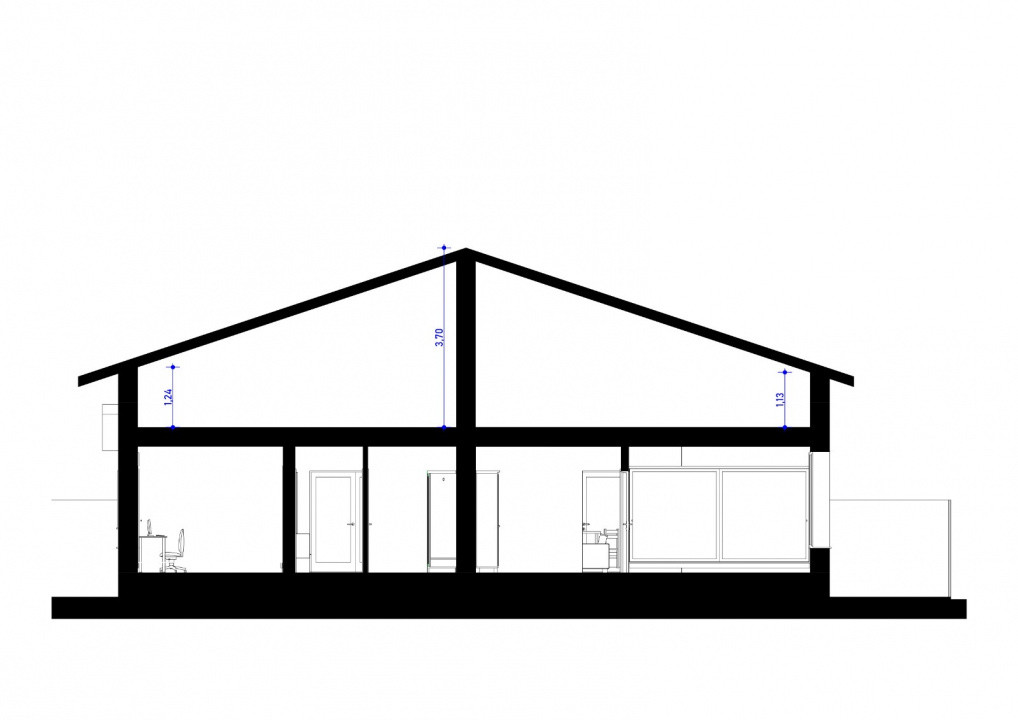 Duplex cu 3 camere, 76 mp utili si 300 mp teren, de vanzare in Sacalaz 4, foxfort.ro