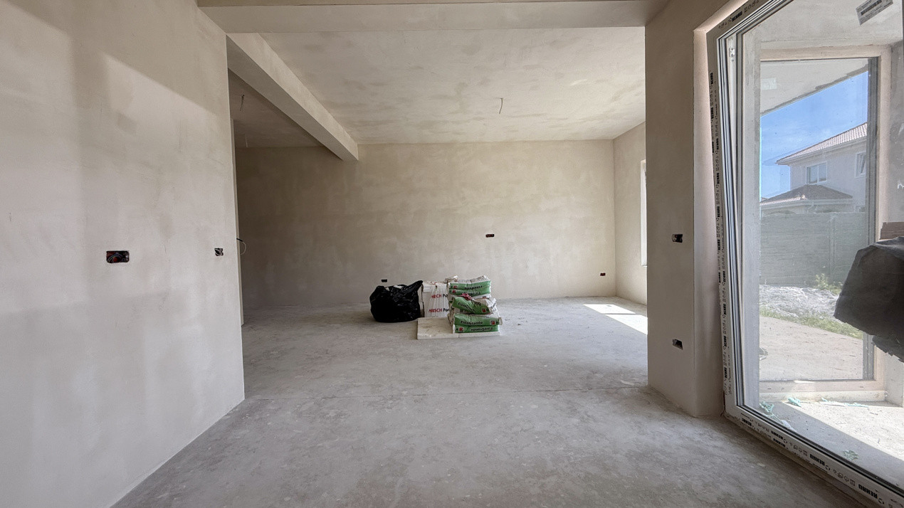 Duplex cu 3 camere si teren de 322 mp, toate utilitatile zona Mosnita Noua 6, foxfort.ro