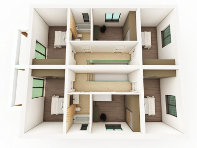 Duplex cu 5 camere si 300 mp teren, de vanzare in Sanmihaiu Roman imagine mica 2, foxfort.ro