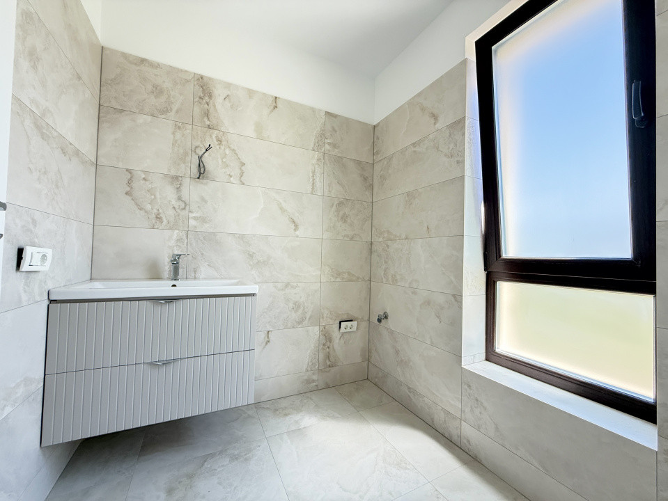 Duplex cu 442 mp teren | Dumbravita | Terase din travertin | Scara lemn masiv 4, foxfort.ro