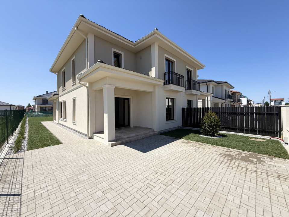 Duplex cu 442 mp teren | Dumbravita | Terase din travertin | Scara lemn masiv 10, foxfort.ro