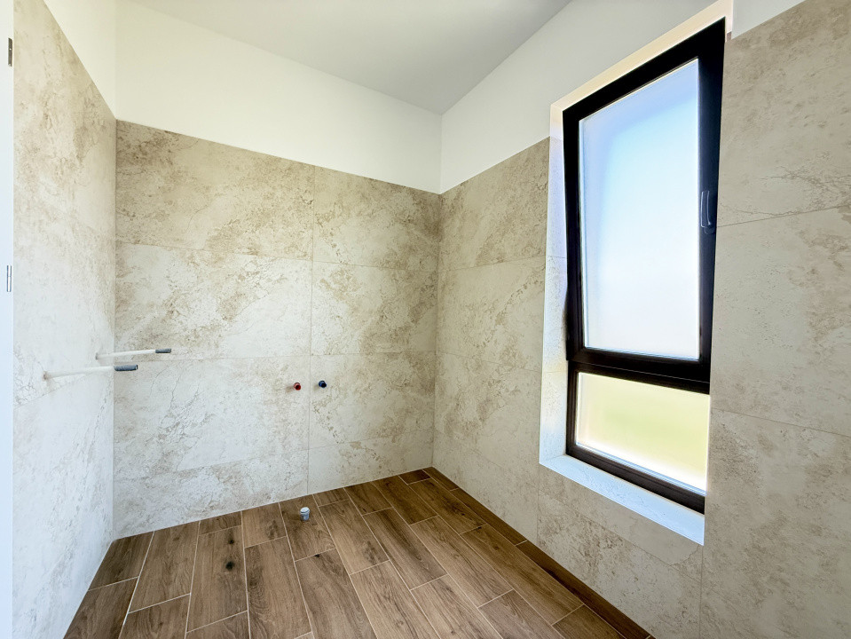 Duplex cu 442 mp teren | Dumbravita | Terase din travertin | Scara lemn masiv 27, foxfort.ro