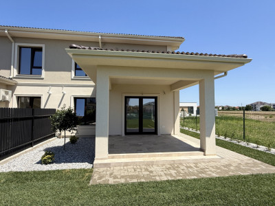 Duplex cu 442 mp teren | Dumbravita | Terase din travertin | Scara lemn masiv