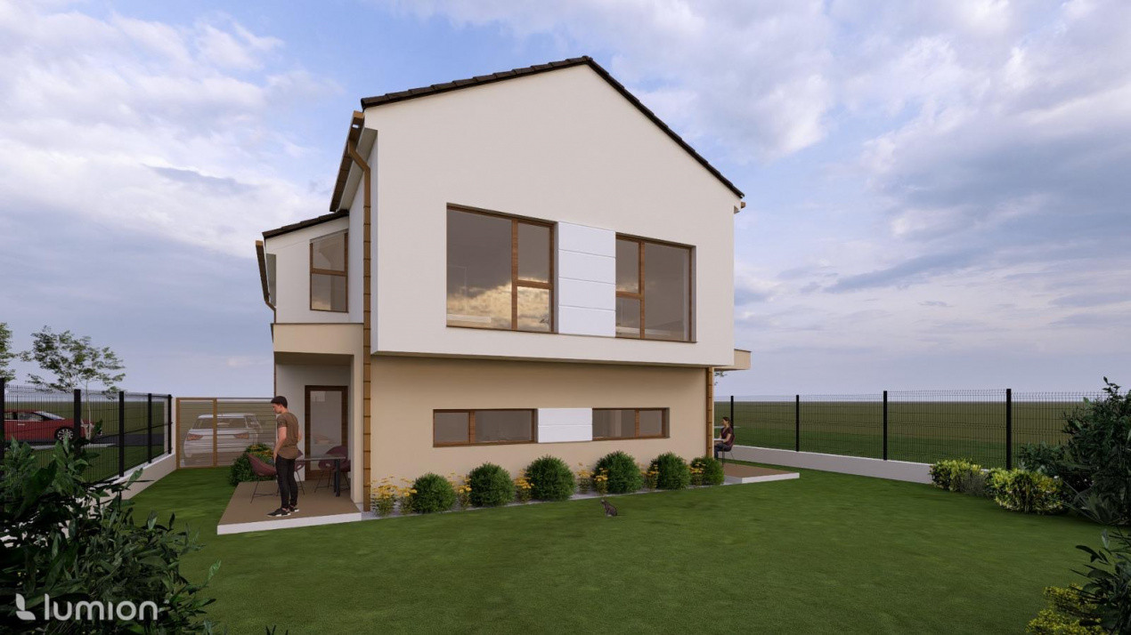 Duplex cu 4 camere de vanzare in localitatea Dumbravita 2, foxfort.ro