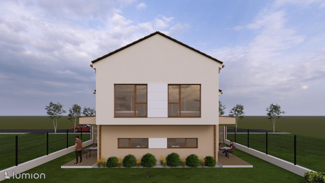 Duplex cu 4 camere de vanzare in localitatea Dumbravita 3, foxfort.ro
