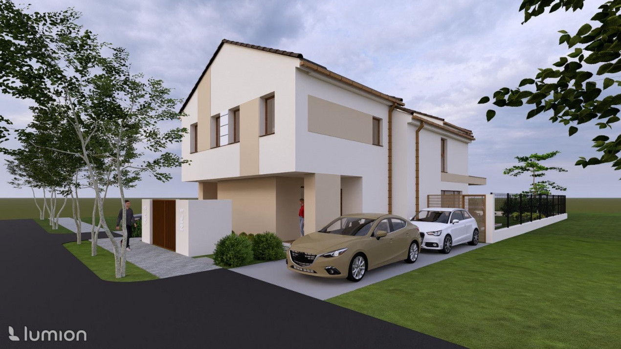 Duplex cu 4 camere de vanzare in localitatea Dumbravita 7, foxfort.ro