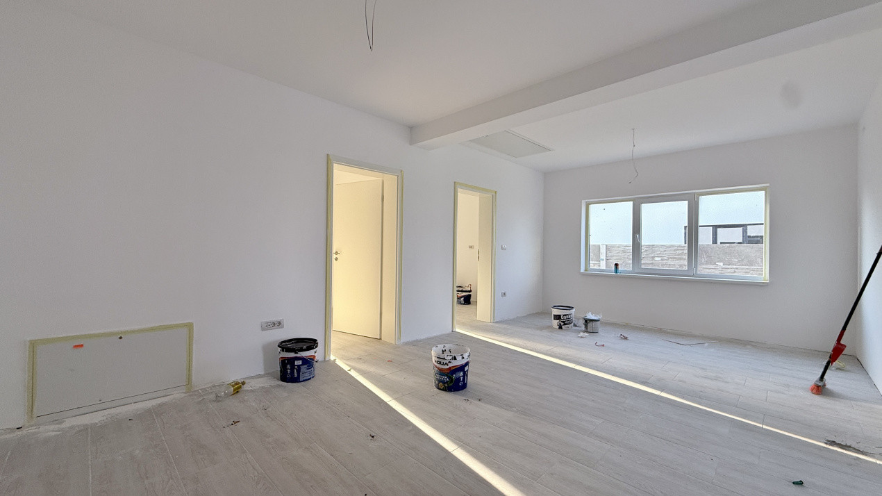 Duplex de vanzare, 3 camere pe parter + pod - Mosnita Veche 6, foxfort.ro