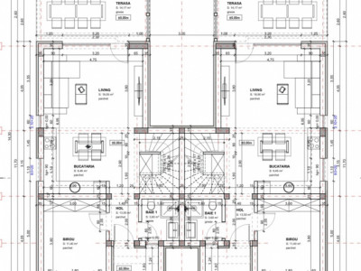 Duplex de vanzare, 5 camere despartit prin camera tehnica - Mosnita Noua imagine mica 2, foxfort.ro