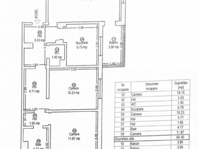 Apartament 3 camere decomandat, gata de renovat, Zona Freidorf