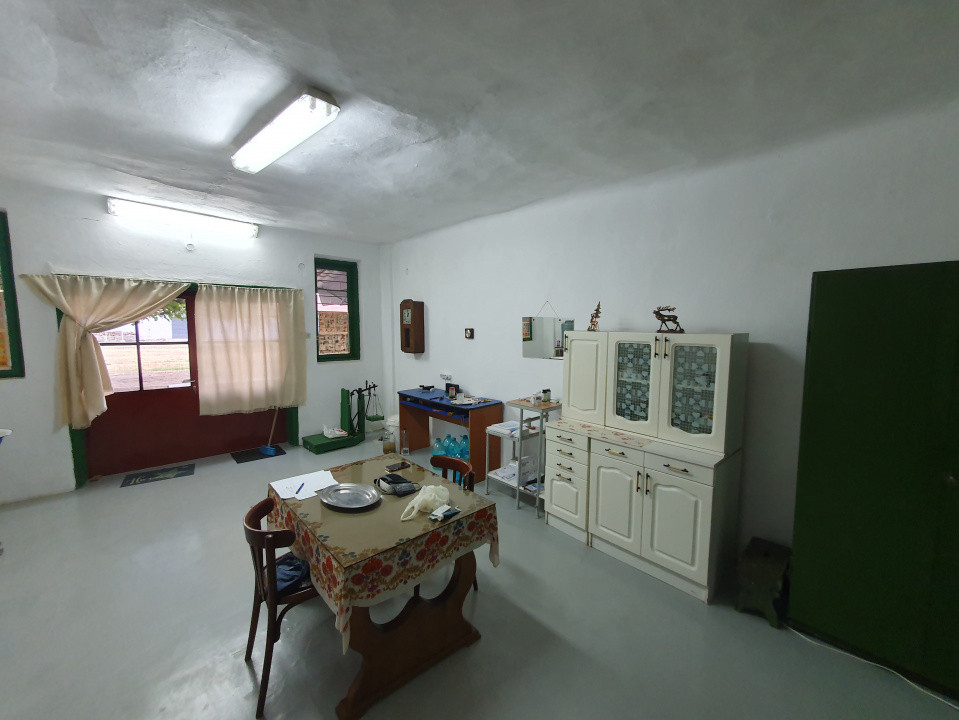 Spatiu de productie, 10 incaperi, 382 mp utili, 1800 mp teren, Peciu Nou 22, foxfort.ro