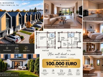 Casa 4 camere de vanzare| pret de apartament| 115 mp construiti| Arad| Zona Gai