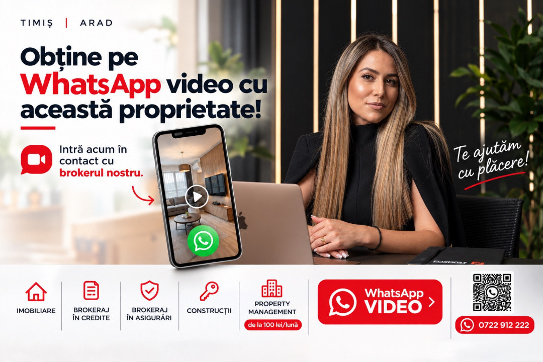 COMISION 0 % Apartament cu o camera, etaj 1 - Giroc 3, foxfort.ro