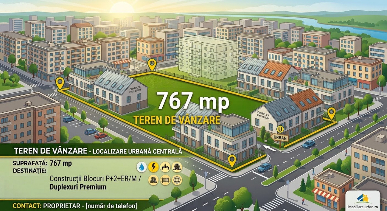 Teren intravilan de 767 mp - zona Buziasului perfect pentru constructii 1, foxfort.ro