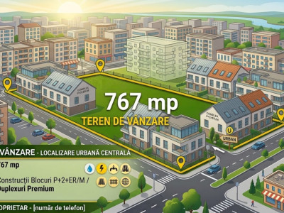 Teren intravilan de 767 mp - zona Buziasului perfect pentru constructii