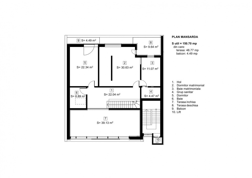 Penthouse cu 7 camere de vanzare in Timisoara, zona Olimpia-Stadion 10, foxfort.ro