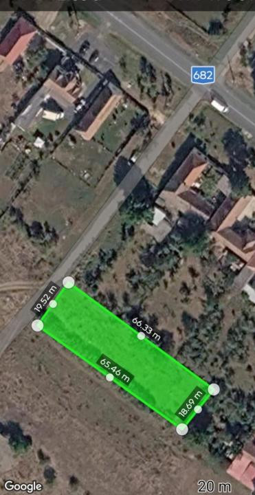 Teren intravilan 1.200 mp Alunis- Frumuseni, 19,52 ml front 2, foxfort.ro